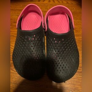 Michaud & Levesque Black and Pink Clogs